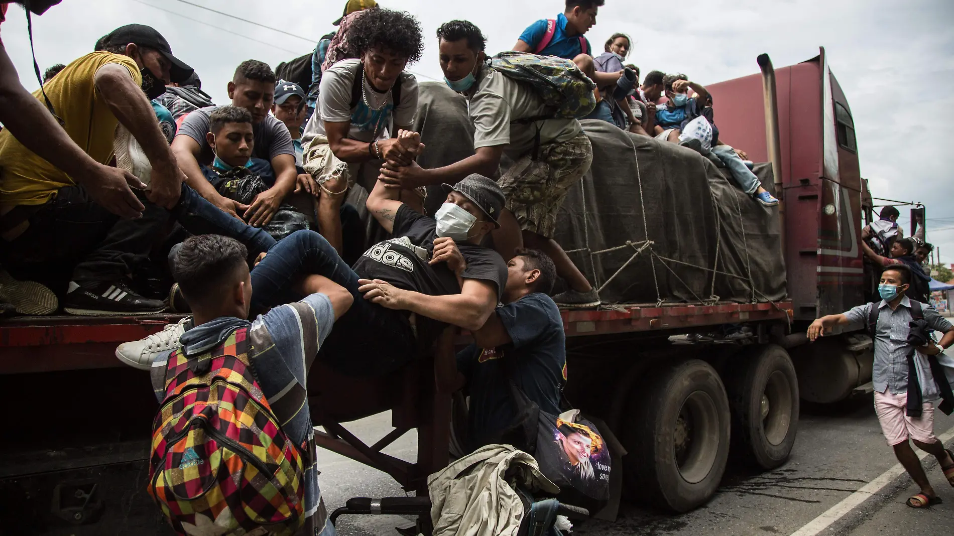 migrantes hondureños